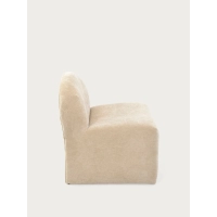 Basel upholstered design armchair, minimalist and comfortable style