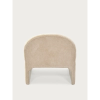 Basel upholstered design armchair, minimalist and comfortable style
