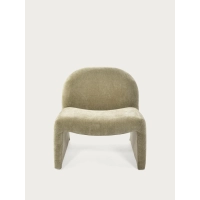 Cadeirão de design estofado Basel, estilo minimalista e confortável