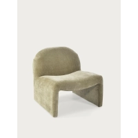 Sillón de diseño tapizado Basel, estilo minimalista y cómodo