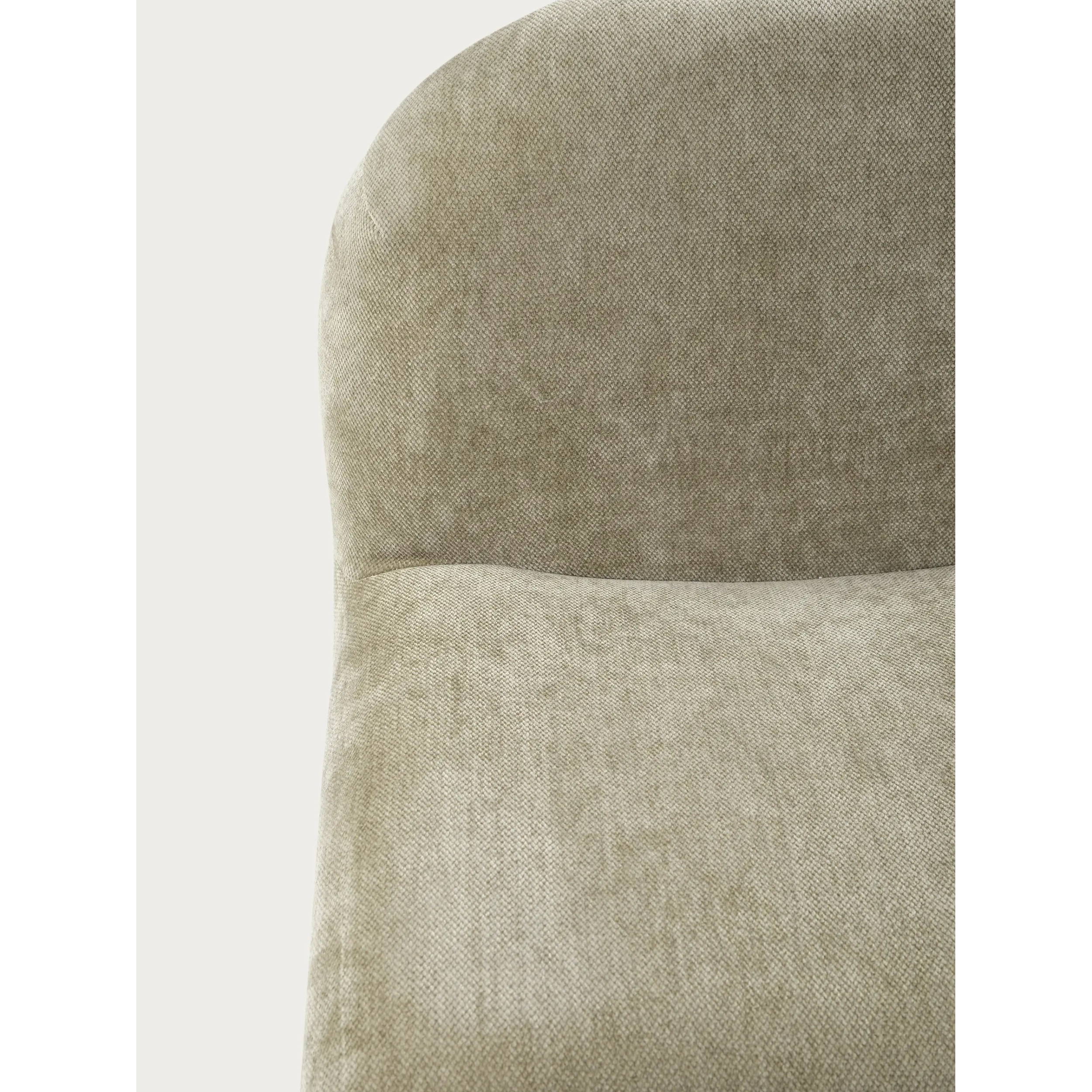 Cadeirão de design estofado Basel, estilo minimalista e confortável