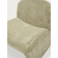 Cadeirão de design estofado Basel, estilo minimalista e confortável