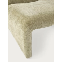 Cadeirão de design estofado Basel, estilo minimalista e confortável