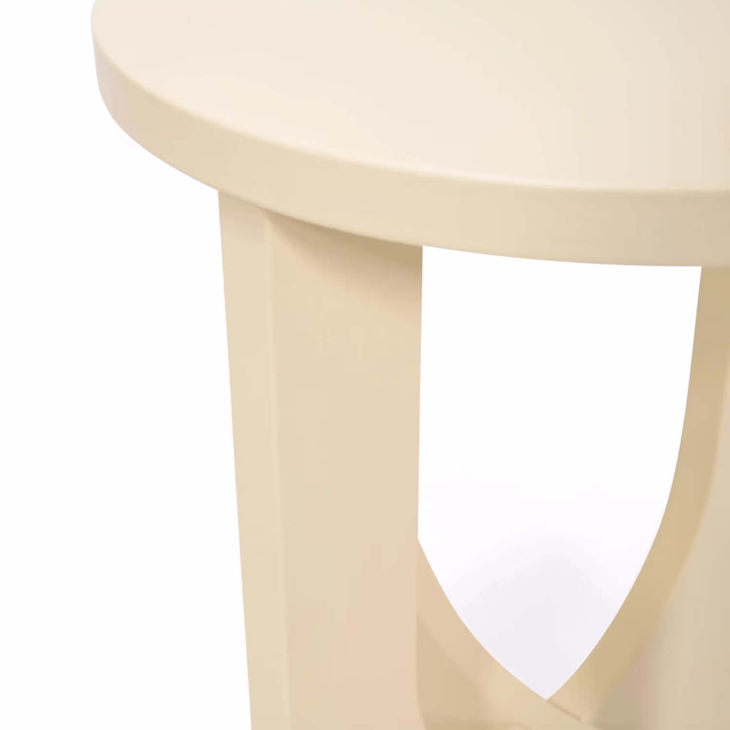 Mesa auxiliar de madera Flop | Diseño redondo lacado 40 cm