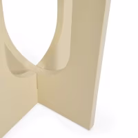 Mesa auxiliar de madera Flop | Diseño redondo lacado 40 cm