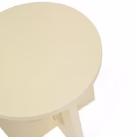 Mesa de apoio de madeira Flop | Design redondo lacado 40 cm