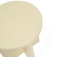 Flop Beistelltisch aus Holz | Rund Lackiert Design 40 cm