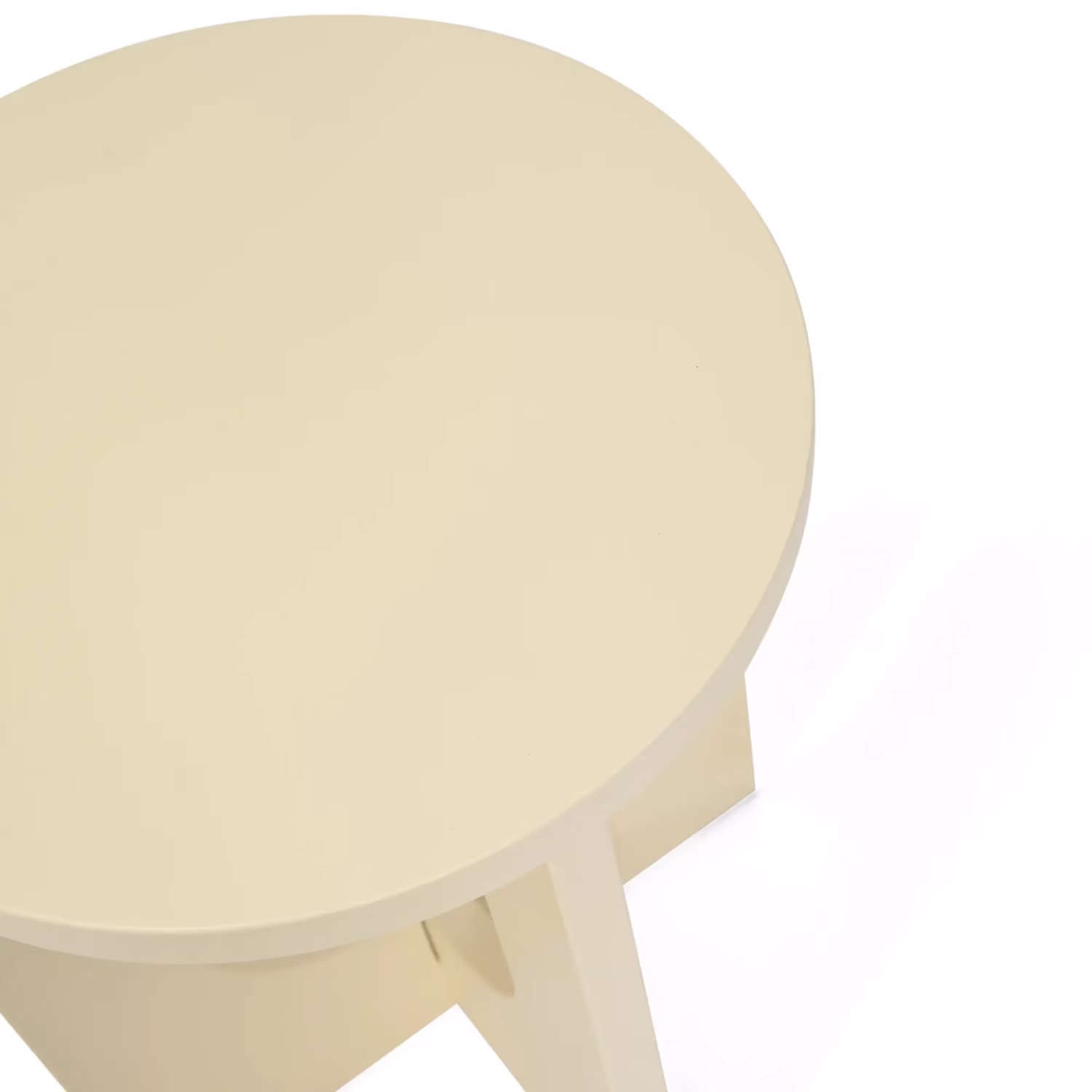 Mesa de apoio de madeira Flop | Design redondo lacado 40 cm