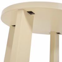 Mesa auxiliar de madera Flop | Diseño redondo lacado 40 cm