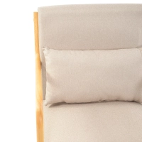 Armchair scandinavian with lumbar cushion - Colmar