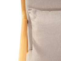 Armchair scandinavian with lumbar cushion - Colmar