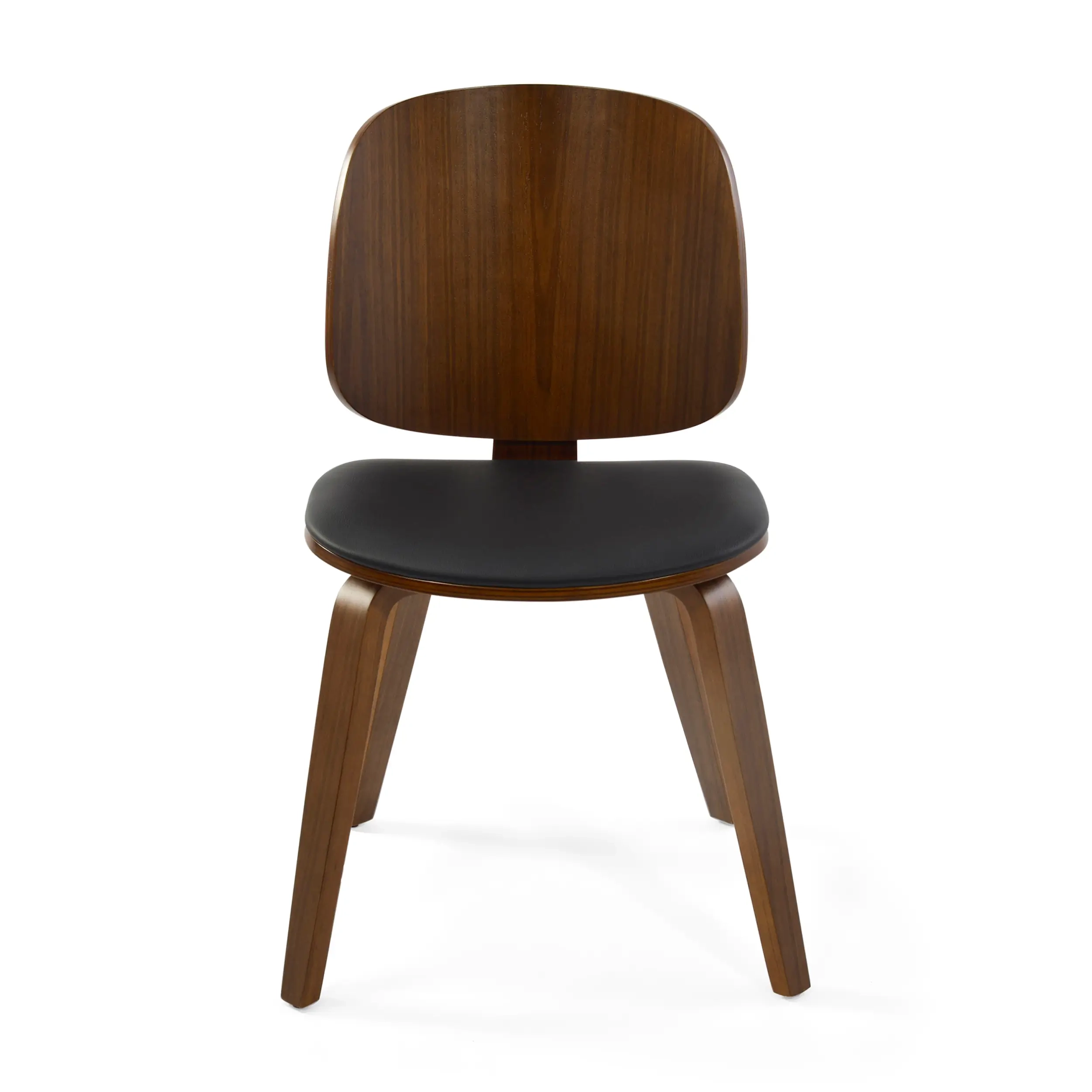 Chair Scandinavian Hut S in walnut with upholstered dining seat