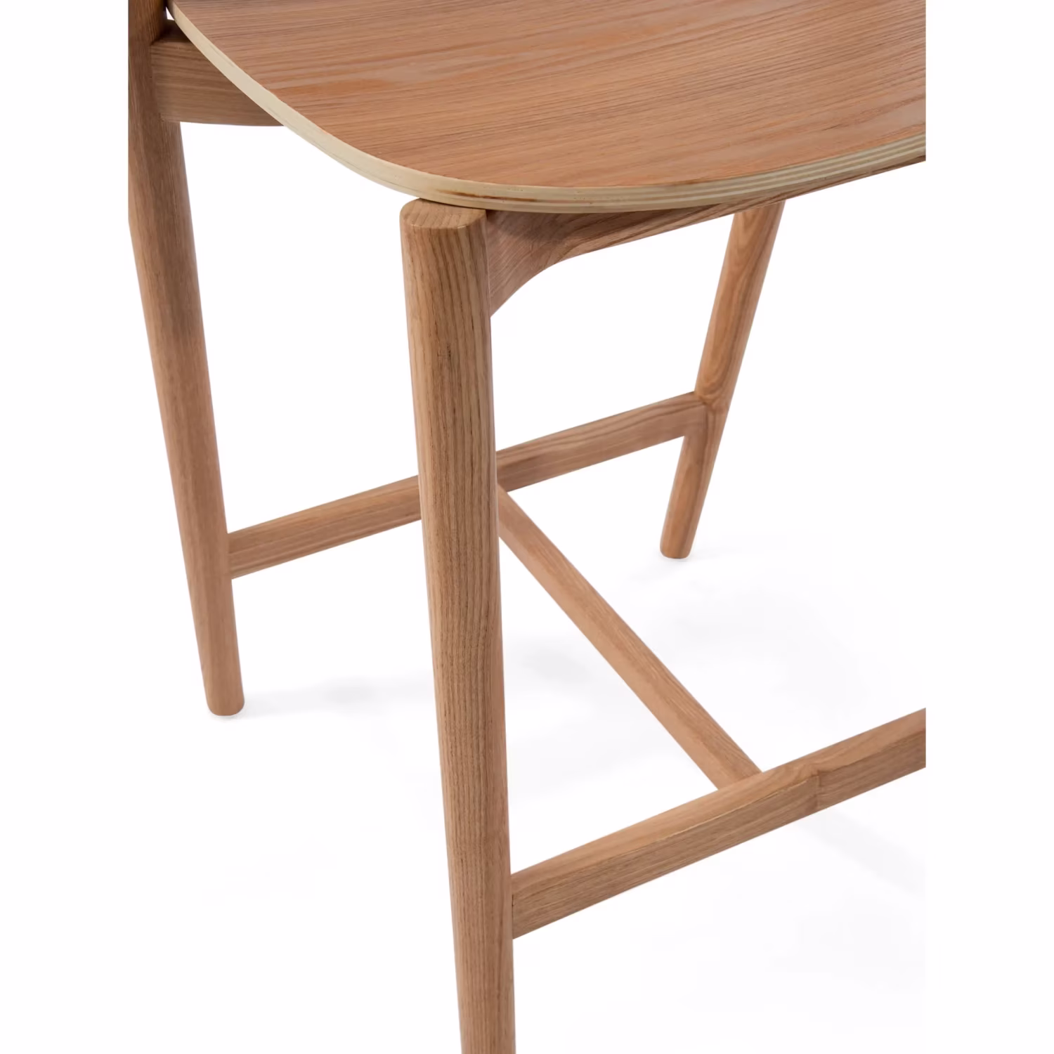 Tamborete alto em freixo natural - Notorius