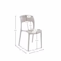 Silla apilable de polipropileno para exterior - Pavilon