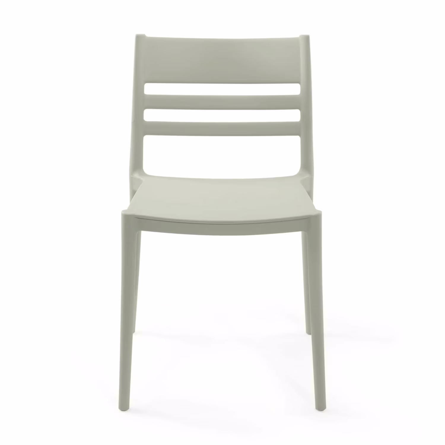 Silla apilable de polipropileno apta para exterior - Creta