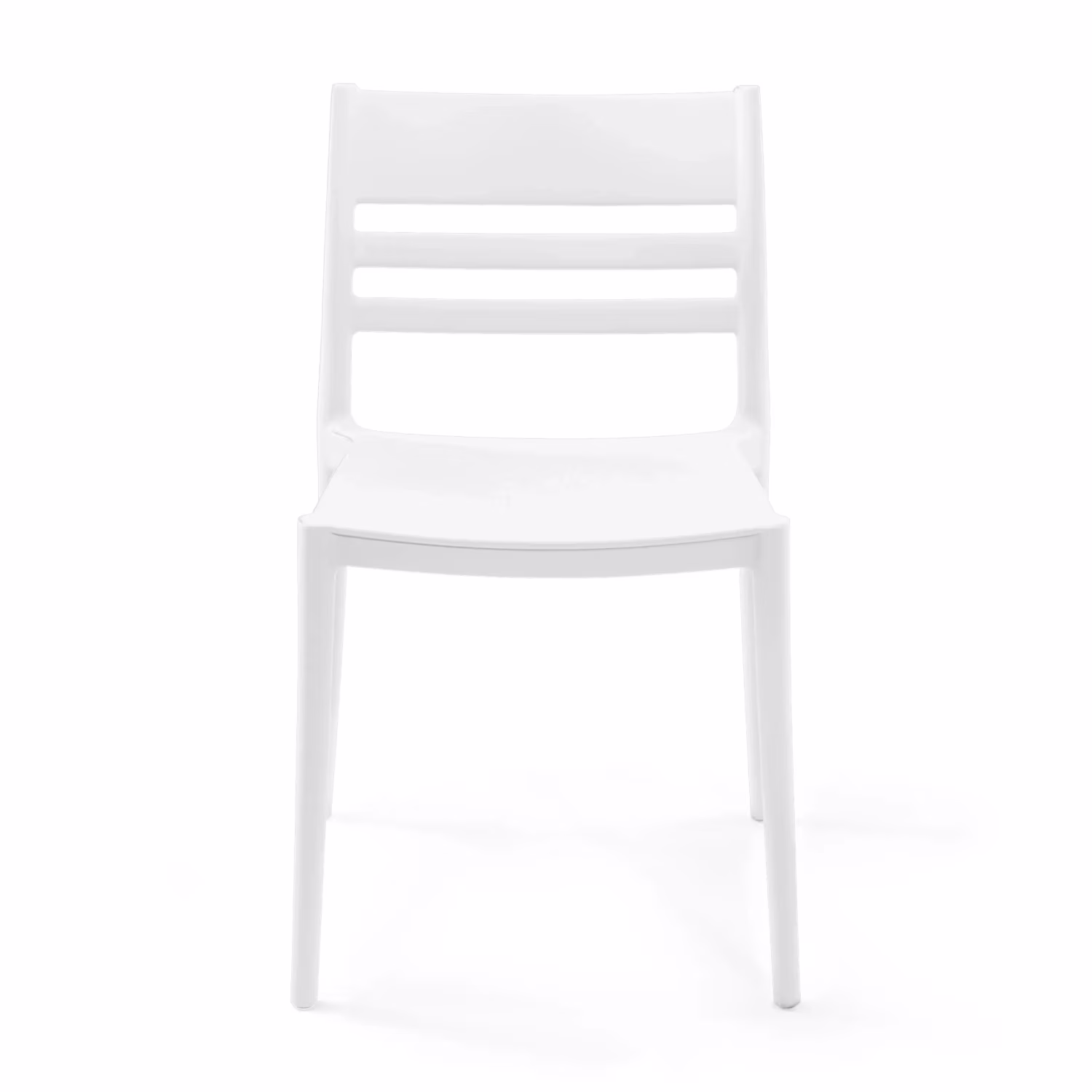 Silla apilable de polipropileno apta para exterior - Creta