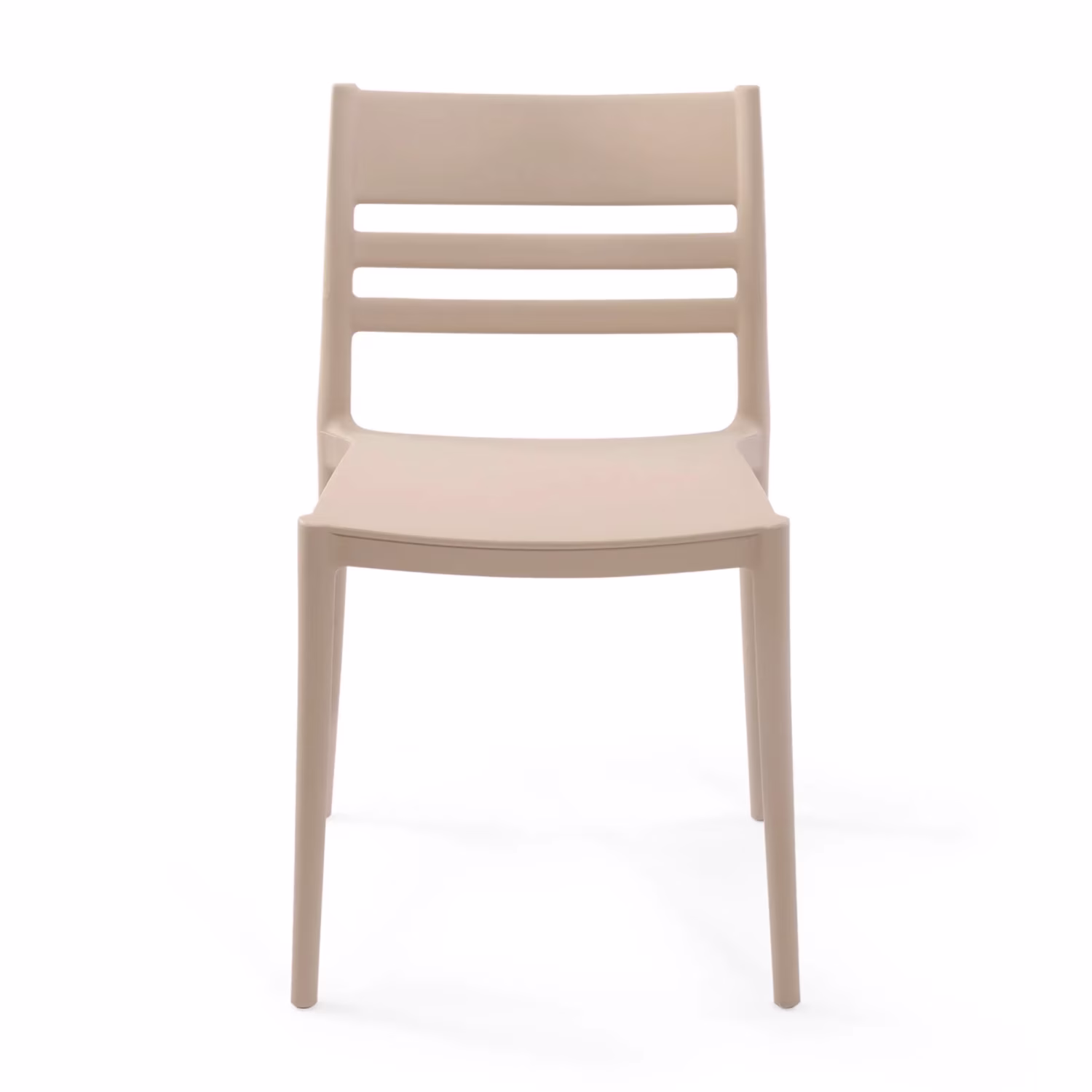Silla apilable de polipropileno apta para exterior - Creta