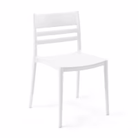 Silla apilable de polipropileno apta para exterior - Creta