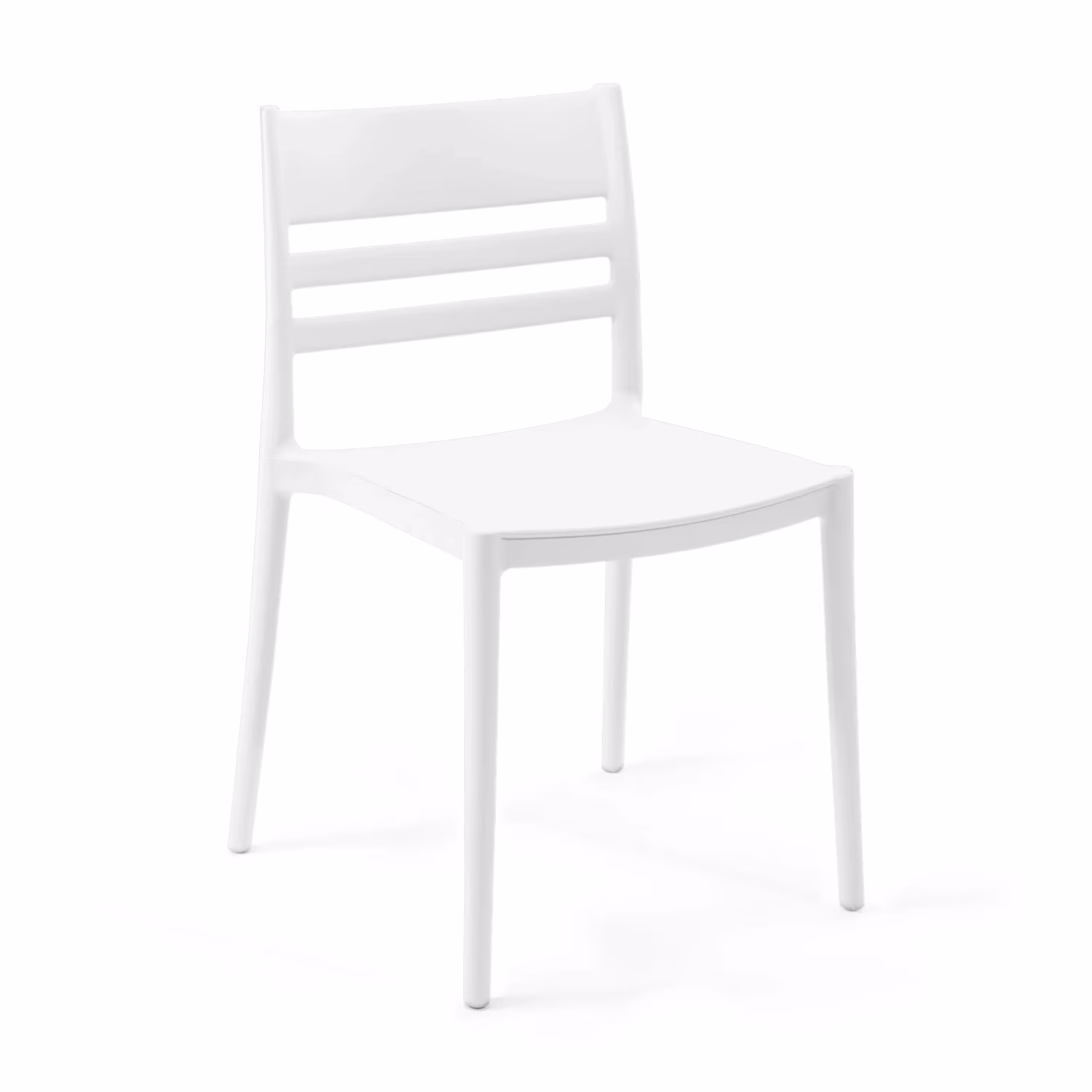Silla apilable de polipropileno apta para exterior - Creta