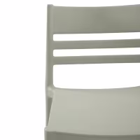 Silla apilable de polipropileno apta para exterior - Creta