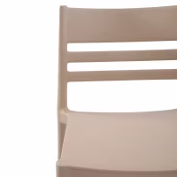 Silla apilable de polipropileno apta para exterior - Creta