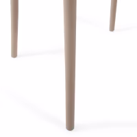 Silla apilable de polipropileno apta para exterior - Creta