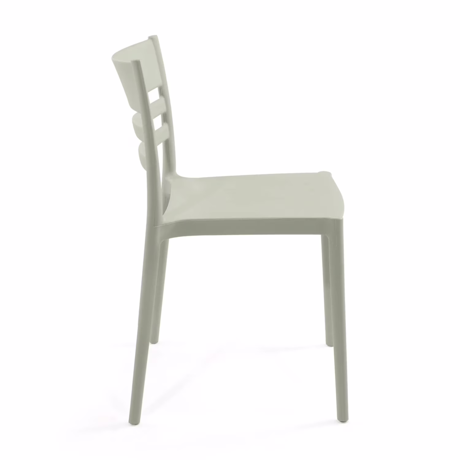 Silla apilable de polipropileno apta para exterior - Creta