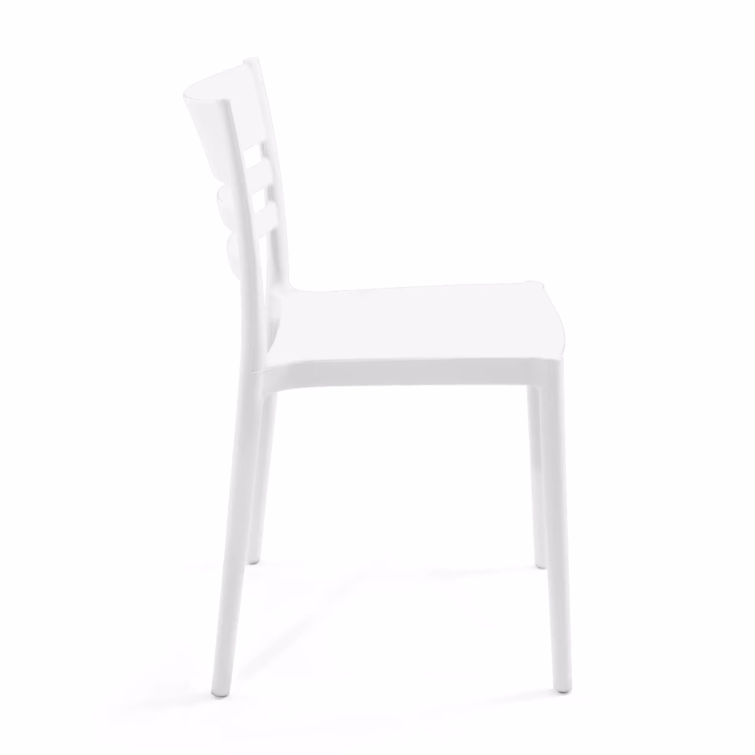 Silla apilable de polipropileno apta para exterior - Creta