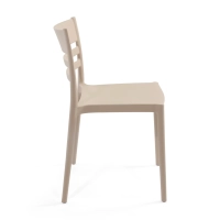 Stackable polypropylene chair suitable for outdoor use - Creta