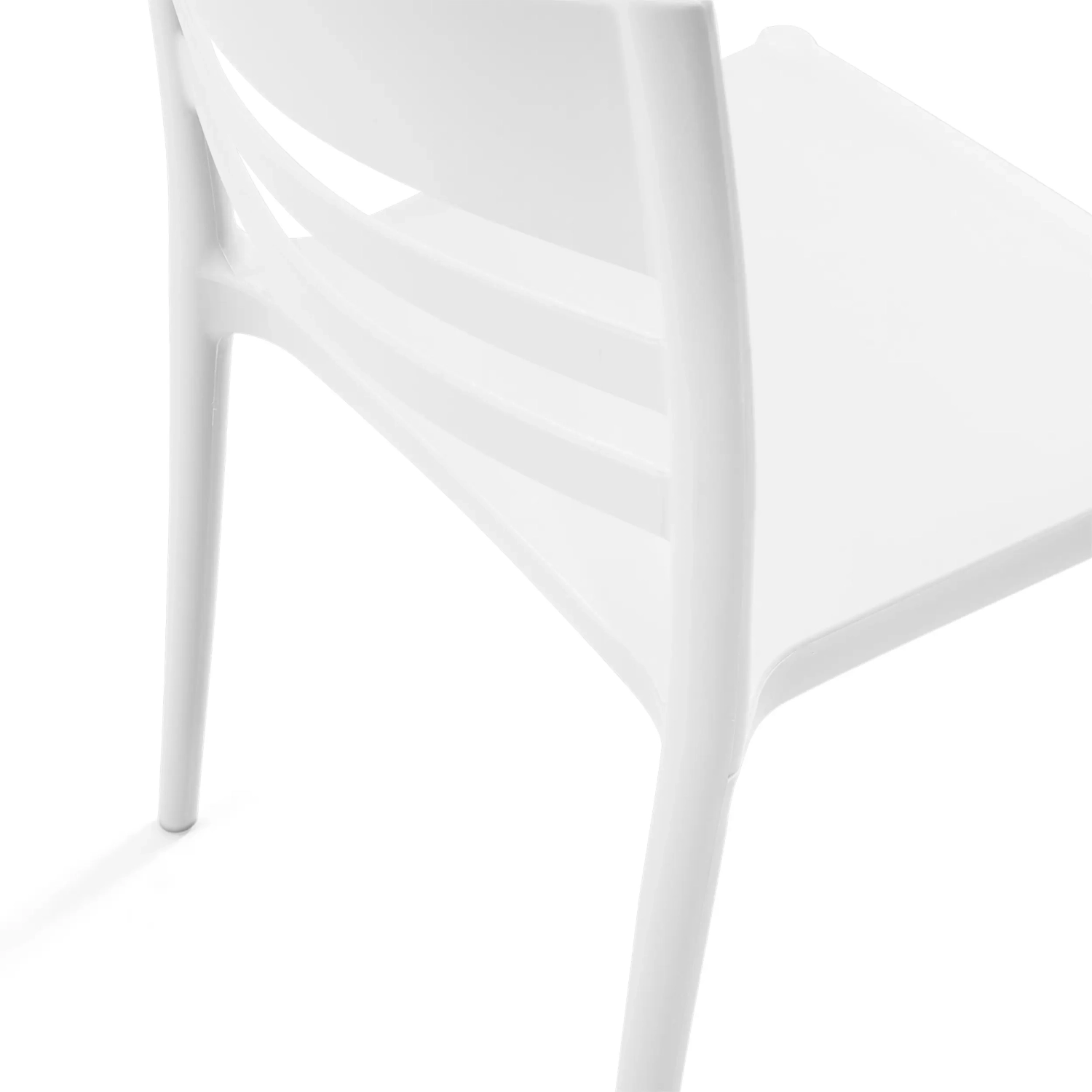 Chaise empilable en polypropylène pour usage extérieur - Creta