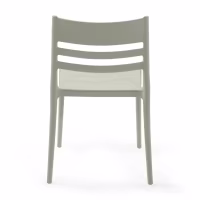 Silla apilable de polipropileno apta para exterior - Creta