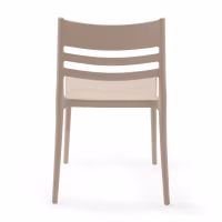 Silla apilable de polipropileno apta para exterior - Creta