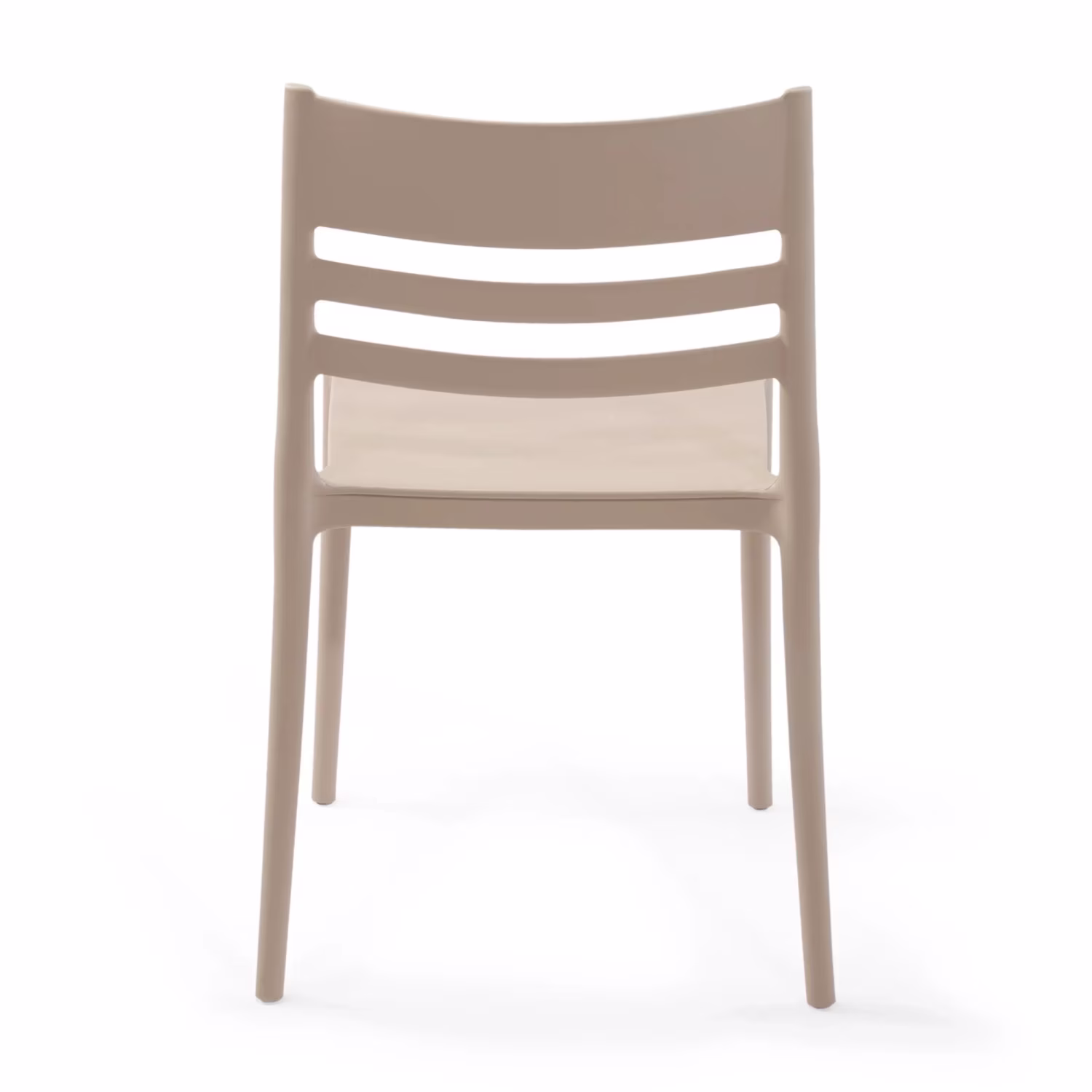 Silla apilable de polipropileno apta para exterior - Creta
