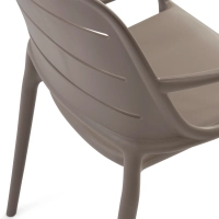Stackable polypropylene outdoor chair - Sunset