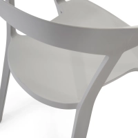Silla apilable para comedor y exterior - Krilen