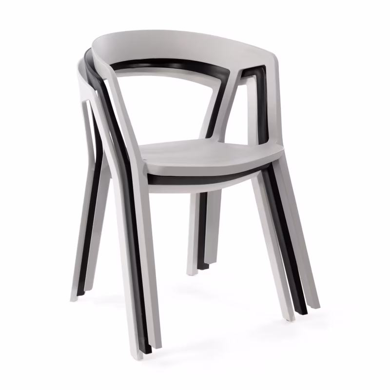 Silla apilable para comedor y exterior - Krilen