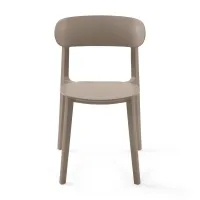 Silla de diseño en polipropileno apilable - Sun