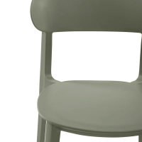 Stackable polypropylene design chair - Sun