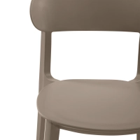 Stackable polypropylene design chair - Sun