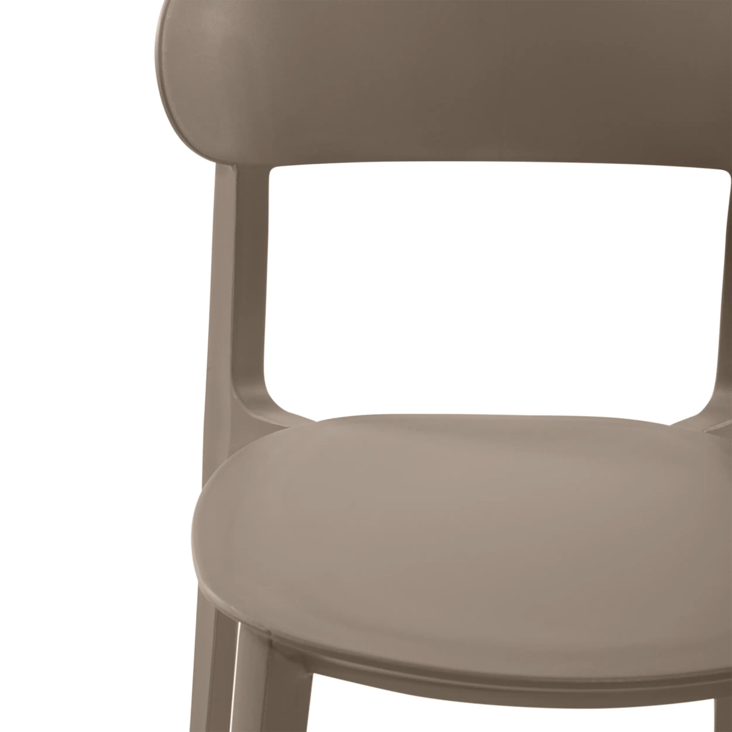 Stackable polypropylene design chair - Sun