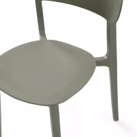 Silla de diseño en polipropileno apilable - Sun