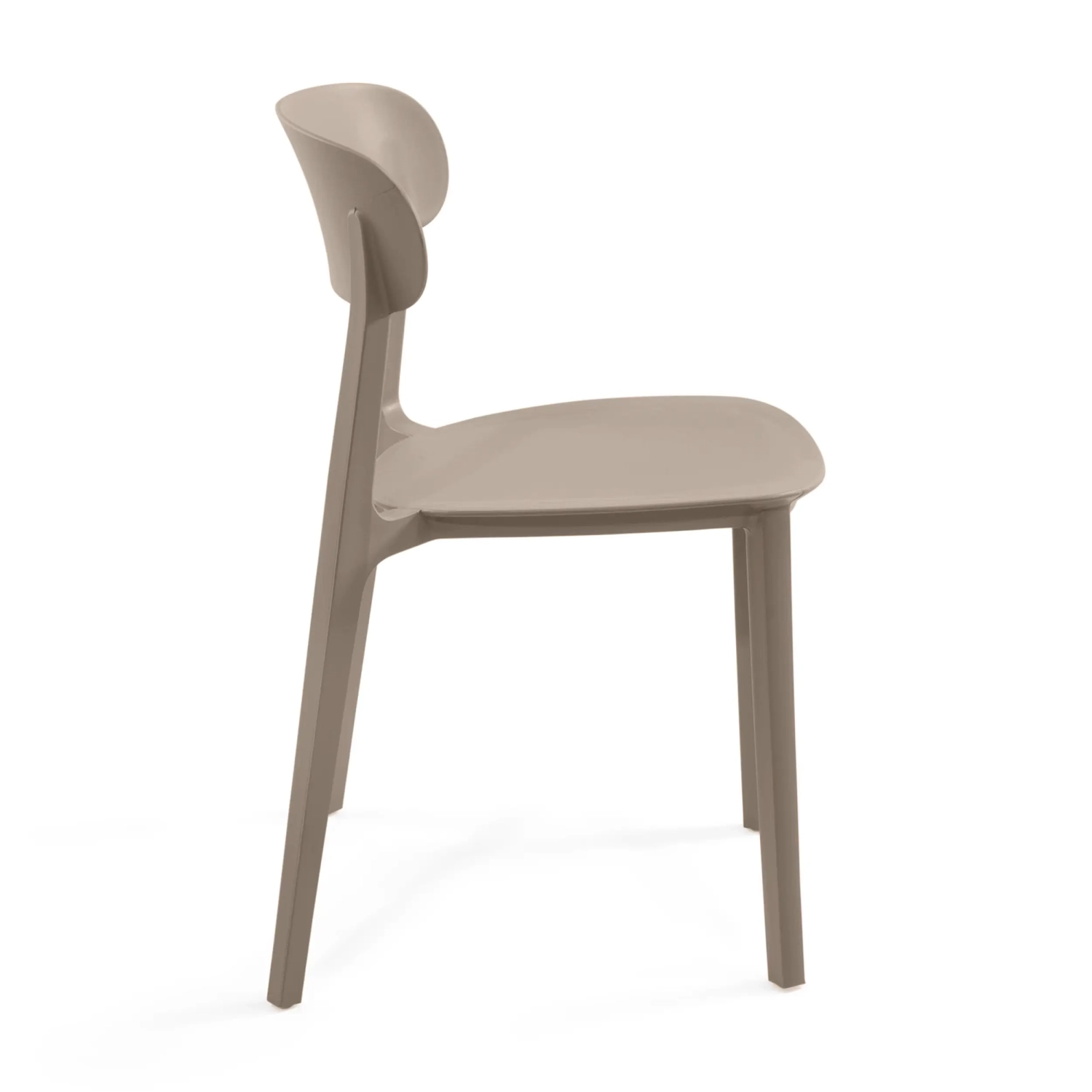 Stackable polypropylene design chair - Sun