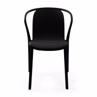Silla apilable con reposabrazos para interior y exterior - Pierre