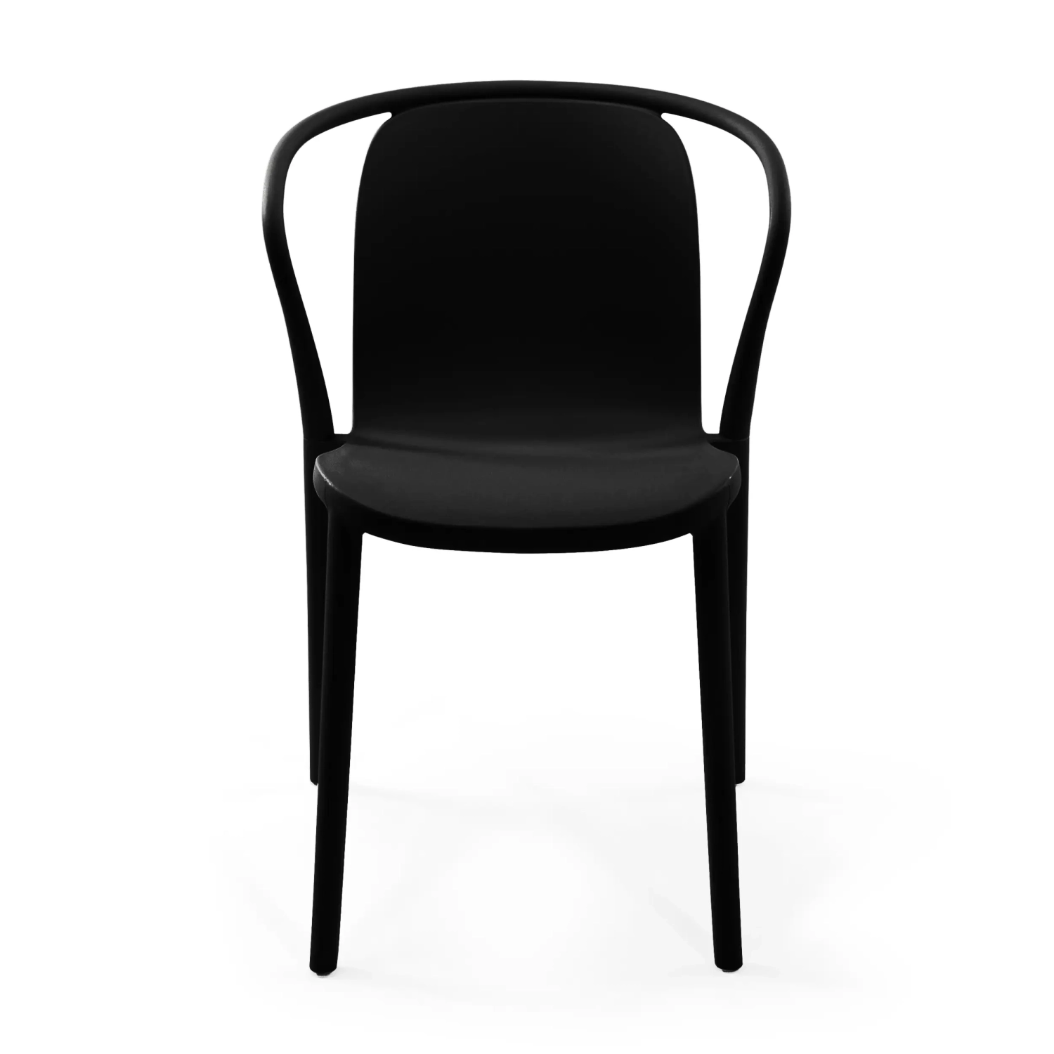 Stacking chair with armrests for indoor and outdoor use - Pierre