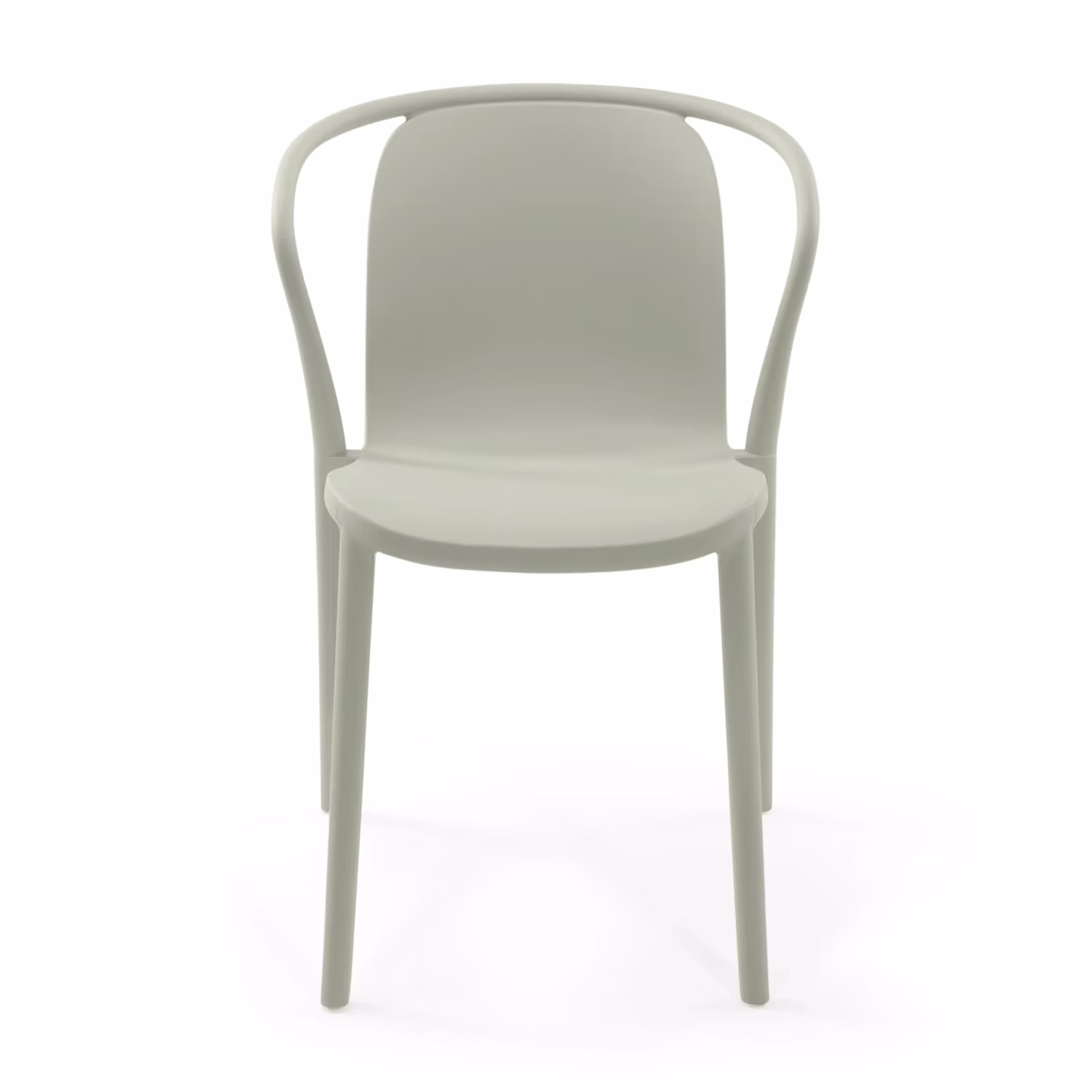 Silla apilable con reposabrazos para interior y exterior - Pierre