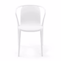Silla apilable con reposabrazos para interior y exterior - Pierre