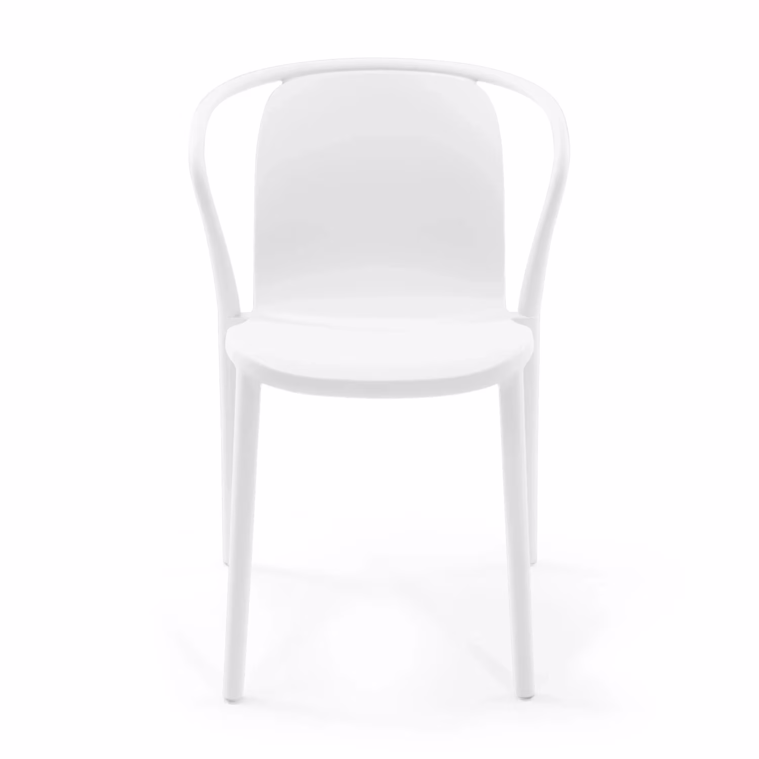 Silla apilable con reposabrazos para interior y exterior - Pierre