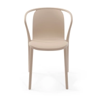 Stacking chair with armrests for indoor and outdoor use - Pierre