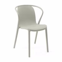 Silla apilable con reposabrazos para interior y exterior - Pierre