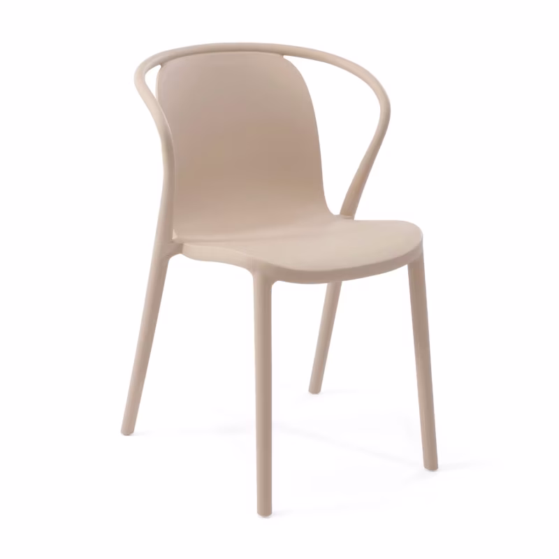 Stacking chair with armrests for indoor and outdoor use - Pierre